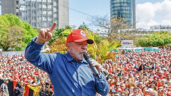 Lula participa de comício em Florianópolis. Santa Catarina, 18 de setembro de 2022 - Sputnik Brasil