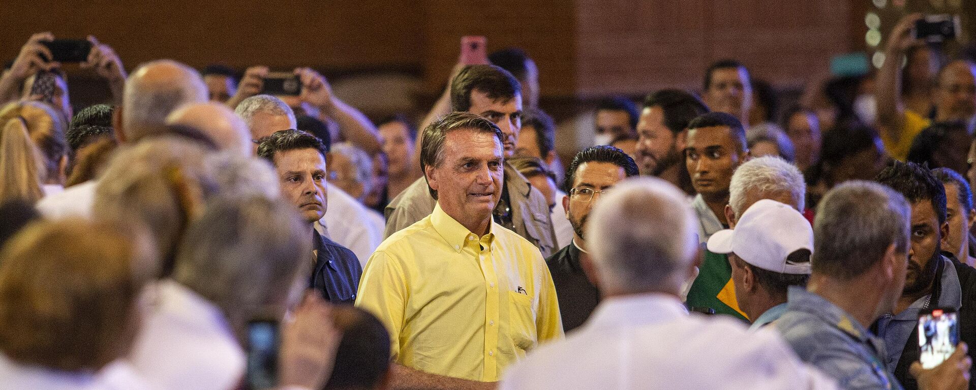 O presidente Jair Bolsonaro no Santuário Nacional de Nossa Senhora Aparecida, em Aparecida, no interior de São Paulo, em 12 de outubro de 2022 - Sputnik Brasil, 1920, 27.10.2022