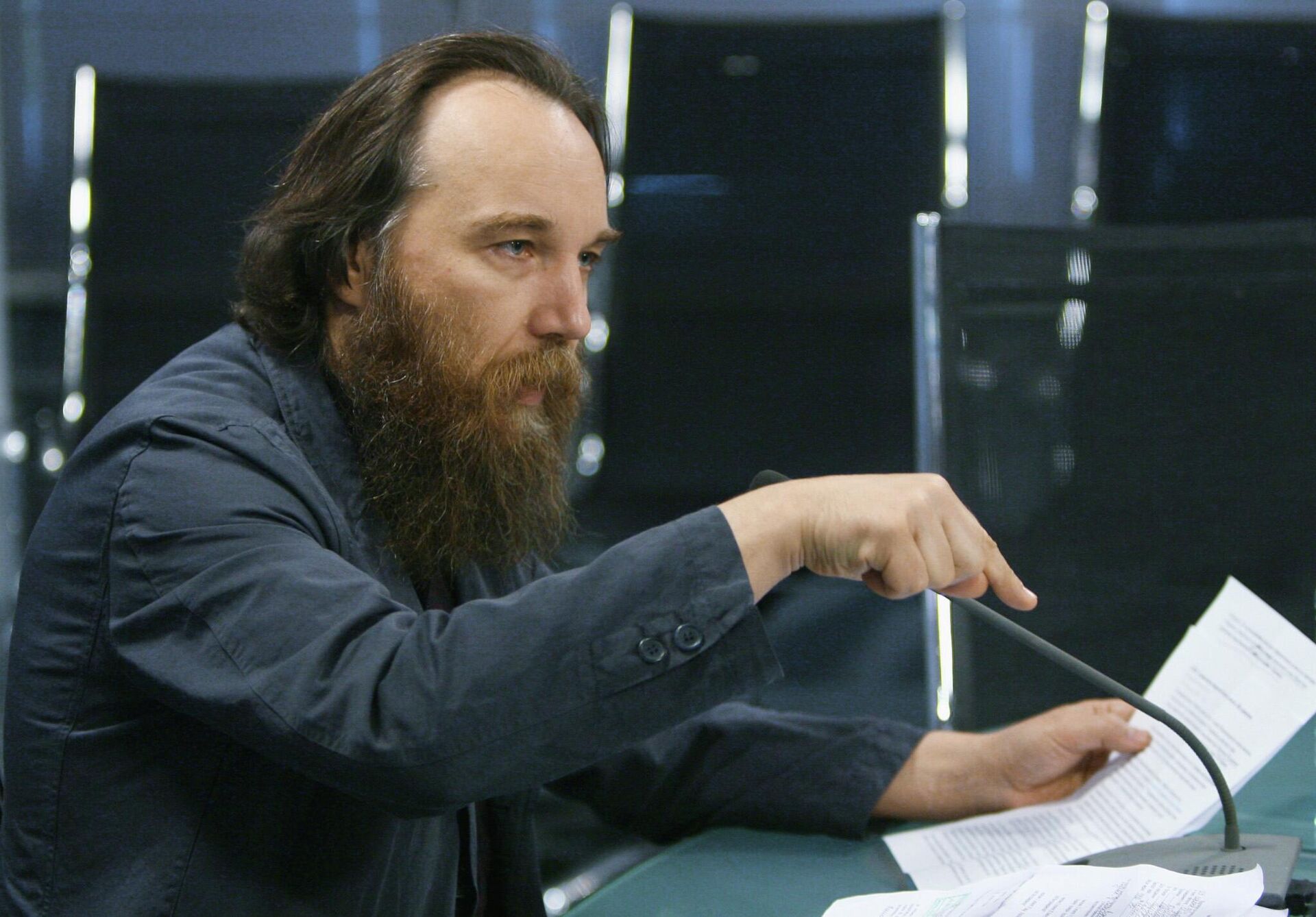 Filósofo russo Aleksandr Dugin, durante conferência de imprensa em Moscou, Rússia (foto de arquivo) - Sputnik Brasil, 1920, 24.10.2023