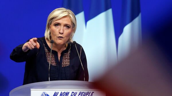 A líder do partido Reagrupamento Nacional francês, Marine Le Pen - Sputnik Brasil