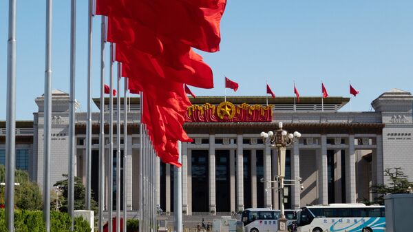 Abertura do 20º Congresso Nacional do Partido Comunista da China no Grande Salão do Povo em Pequim, China, foto publicada em 16 de outubro de 2022 - Sputnik Brasil