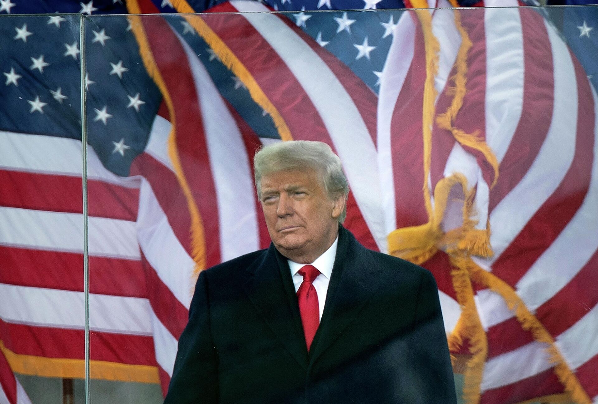 Presidente dos EUA, Donald Trump, chega para falar com apoiadores do The Ellipse perto da Casa Branca em Washington, 06 de janeiro de 2021 - Sputnik Brasil, 1920, 03.03.2023