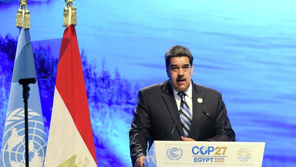 O presidente da Venezuela, Nicolás Maduro, discursa durante a COP27 - Sputnik Brasil
