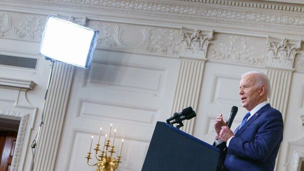 Joe Biden, presidente dos EUA, fala durante coletiva de imprensa na Casa Branca em Washington, EUA, 9 de novembro de 2022 - Sputnik Brasil
