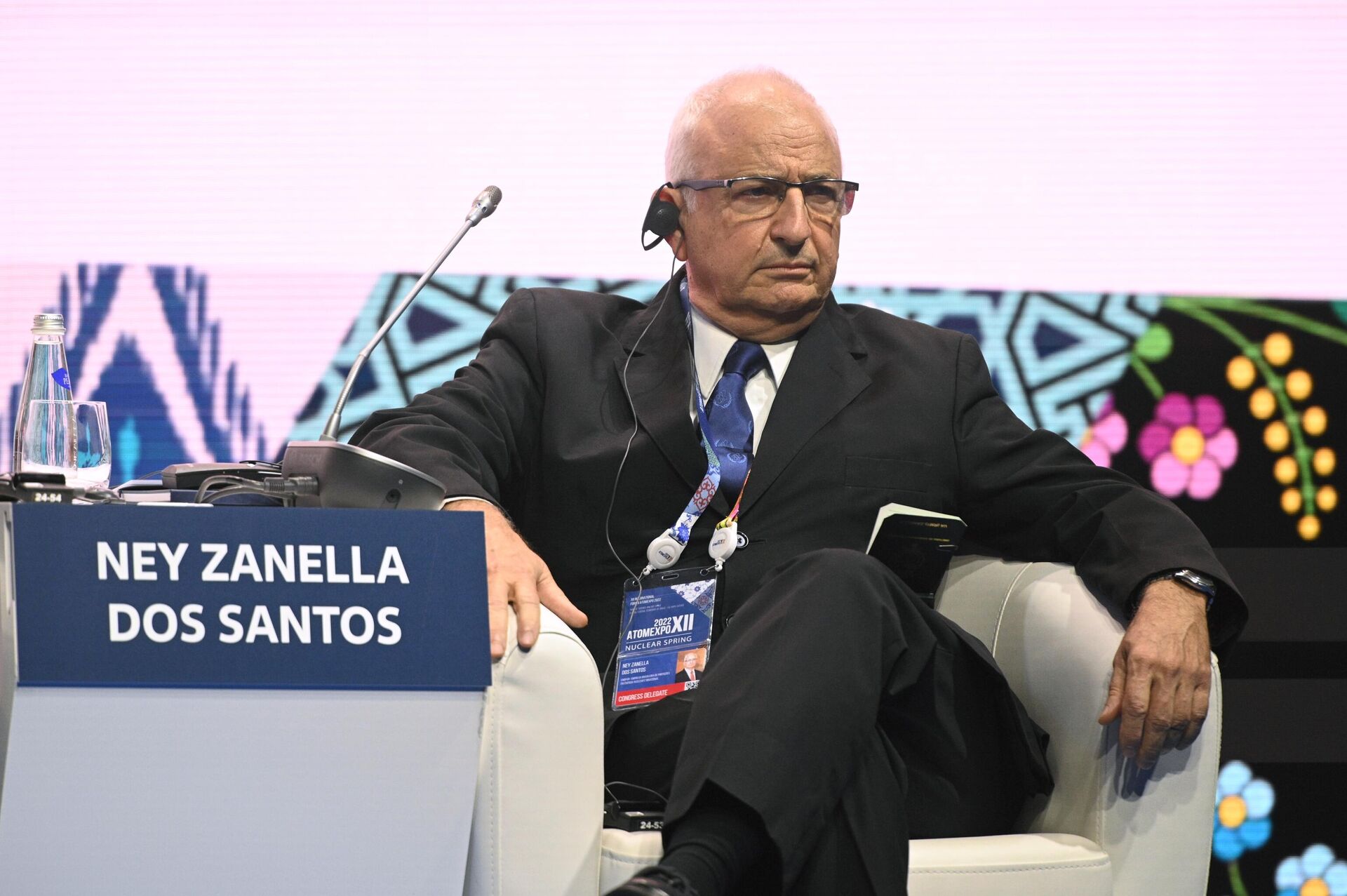 Presidente da ENBPar, Ney Zanella dos Santos, participa da sessão plenária do Fórum Internacional AtomExpo, Sochi, Rússia, 21 de novembro de 2022 - Sputnik Brasil, 1920, 27.01.2023