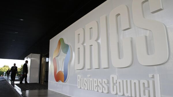 Encontro de negócios do BRICS durante cúpula dos líderes em Brasília, em 12 de novembro de 2019 - Sputnik Brasil