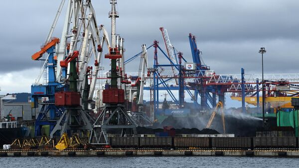 Vista do terminal de carvão do porto de Vladivostok, no extremo leste da Rússia, 5 de setembro de 2022 - Sputnik Brasil