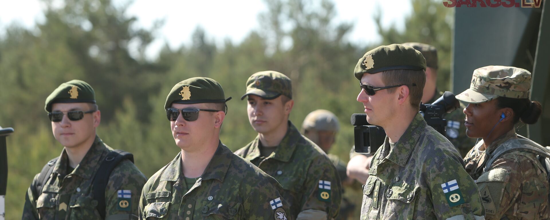 Soldados finlandeses durante exercício militar Saber Strike 2015 - Sputnik Brasil, 1920, 13.12.2022