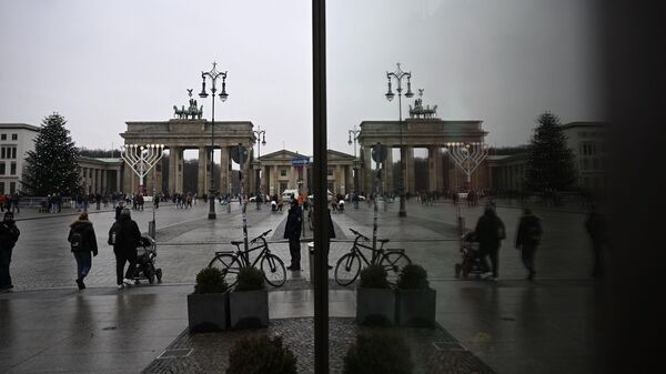 Praça em frente ao Portão de Brandenburg em Berlim, Alemanha, 21 de dezembro de 2022 - Sputnik Brasil