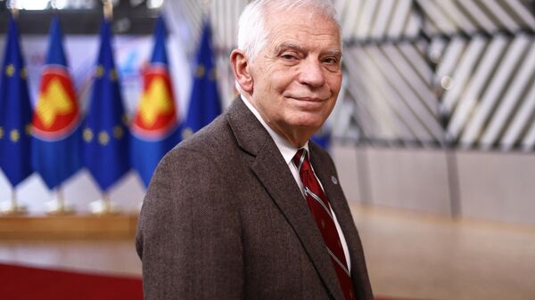 Josep Borrell, chefe das Relações Exteriores da União Europeia (UE), chega para cúpula entre a UE e a Associação de Nações do Sudeste Asiático (ASEAN, na sigla em inglês) na sede do Conselho Europeu em Bruxelas, Bélgica, 14 de dezembro de 2022 - Sputnik Brasil