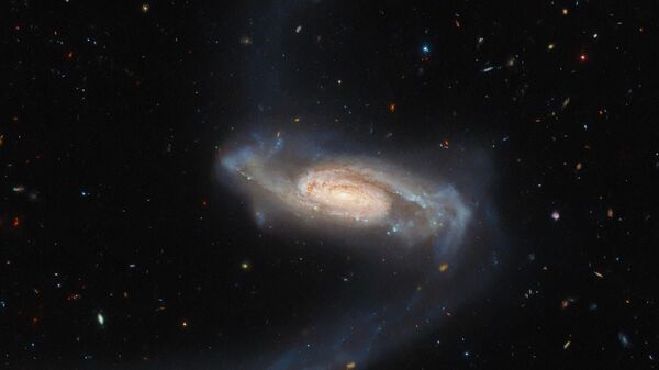 O Telescópio Espacial Hubble registrou a galáxia espiral ESO 415-19, que está localizada a 450 milhões de anos-luz - Sputnik Brasil