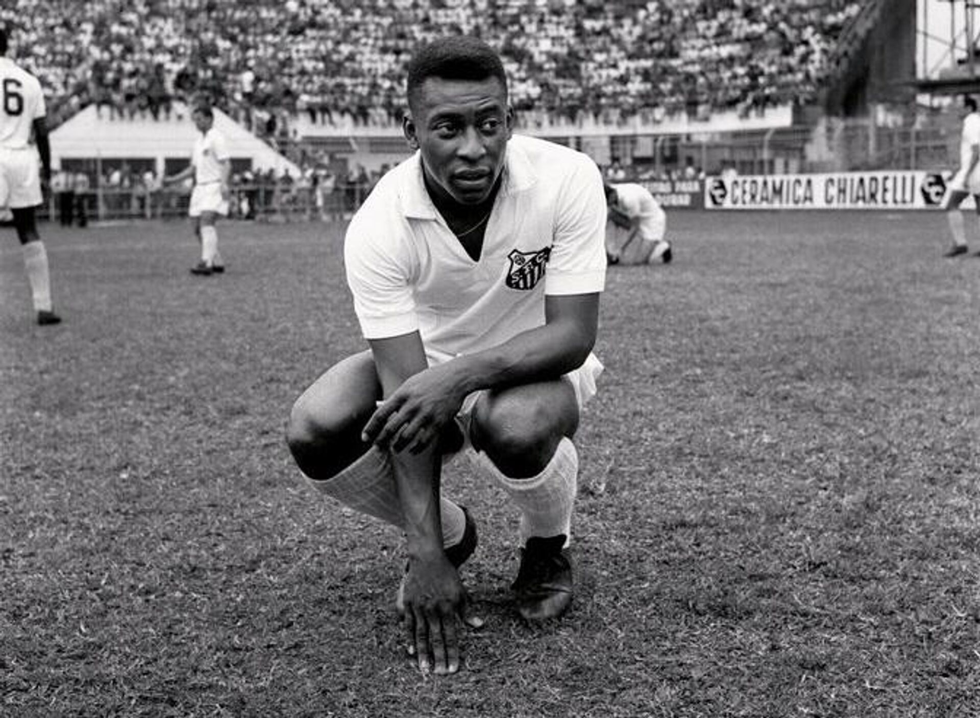 Pelé durante sua atuação no time do Santos - Sputnik Brasil, 1920, 30.12.2022