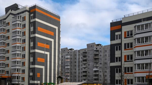 Novas casas construídas em Mariupol, foto publicada em 28 de dezembro de 2022 - Sputnik Brasil