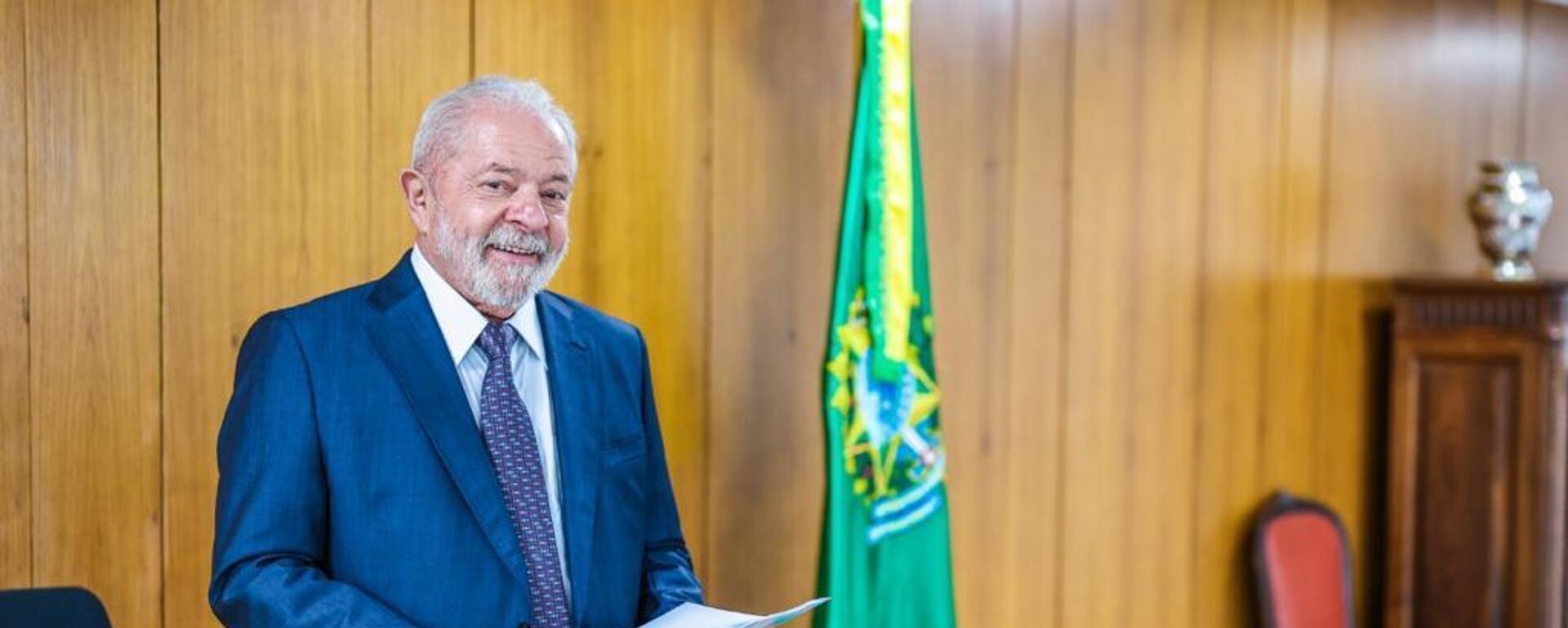 Luiz Inácio Lula da Silva no gabinete presidencial. Brasília, 4 de janeiro de 2022  - Sputnik Brasil, 1920, 21.01.2023