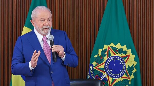 Luiz Inácio Lula da Silva (PT) discursa na primeira reunião ministerial de seu governo. Brasília (DF), 6 de janeiro de 2022 - Sputnik Brasil
