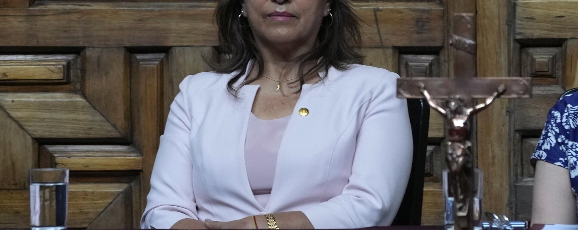 A presidente do Peru, Dina Boluarte, participa de uma cerimônia no Ministério das Relações Exteriores em Lima. Peru, 20 de dezembro de 2022 - Sputnik Brasil, 1920, 05.04.2024