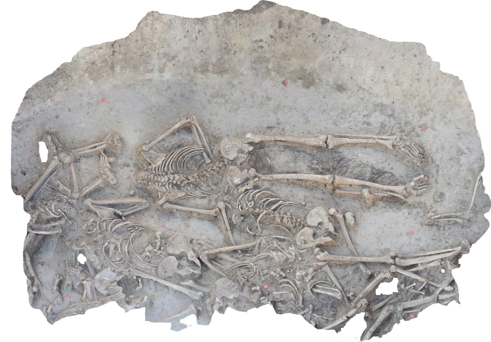 Os esqueletos, encontrados em bom estado de conservação, estavam amontoados e todos sem cabeça, com exceção de uma criança - Sputnik Brasil, 1920, 15.01.2023