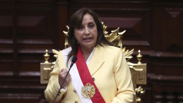 A presidente do Peru, Dina Boluarte - Sputnik Brasil