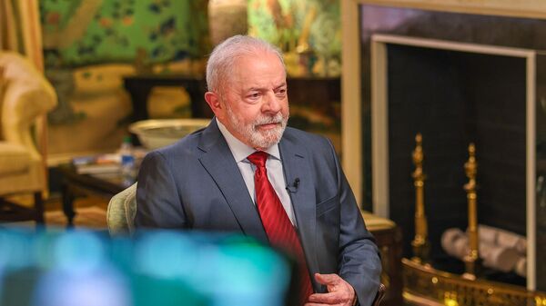 Lula concede entrevista durante viagem aos Estados Unidos. Washington, 10 de fevereiro de 2023 - Sputnik Brasil