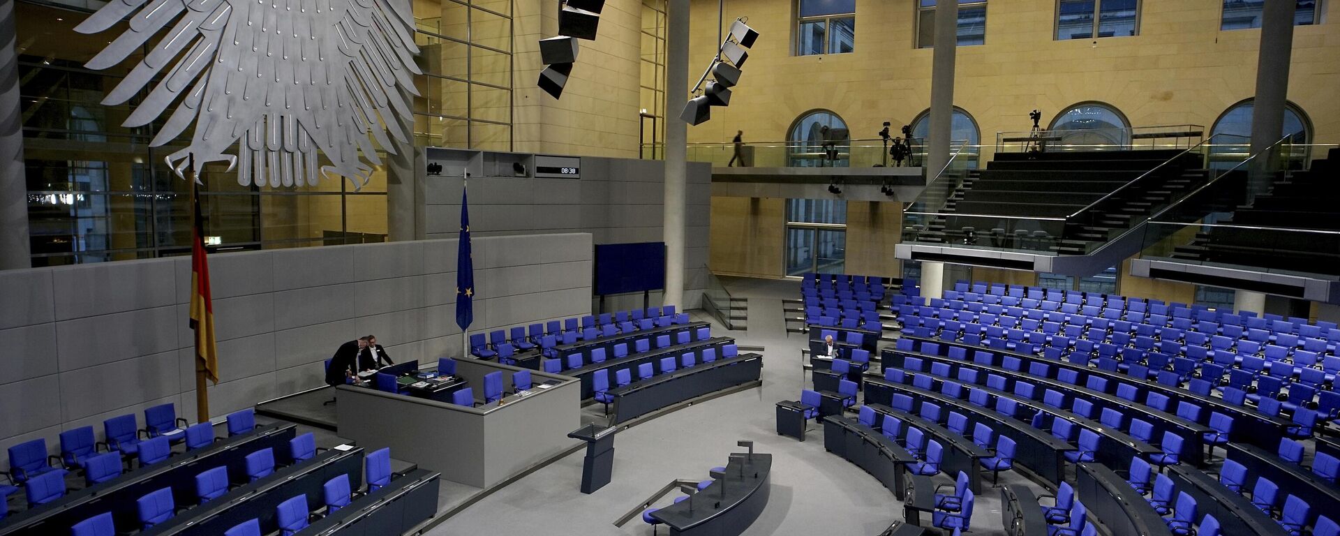 Interior da sala plenária do Bundestag, o parlamento federal alemão em Berlim, Alemanha, 26 de janeiro de 2023 - Sputnik Brasil, 1920, 02.03.2023