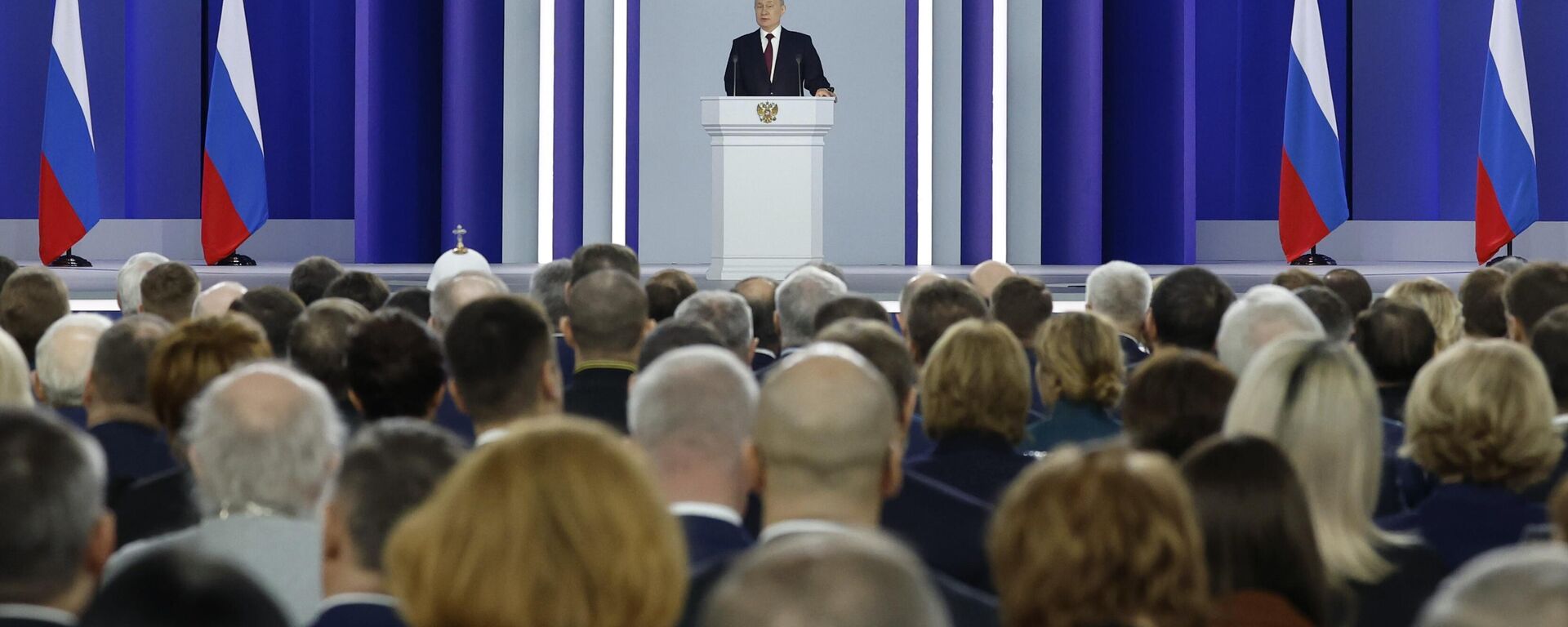 Em 21 de fevereiro, o presidente russo, Vladimir Putin, fez um discurso à Assembleia Federal russa - Sputnik Brasil, 1920, 23.02.2023