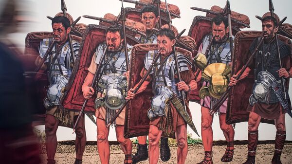 Imagem da legião romana exibida na Alemanha - Sputnik Brasil