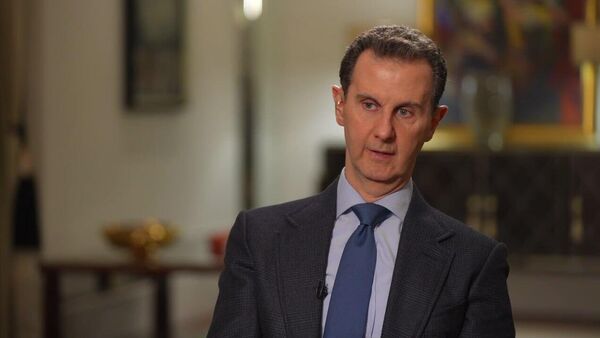 Presidente sírio, Bashar al-Assad durante entrevista à Sputnik  - Sputnik Brasil