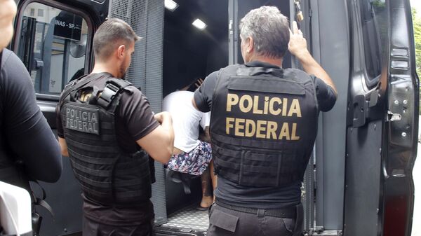 Polícia Federal durante a operação Malta, em São Paulo, em 14 de março de 2023 - Sputnik Brasil