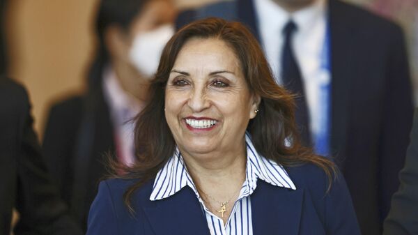 A presidente do Peru, Dina Boluarte - Sputnik Brasil