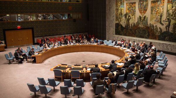 O Conselho de Segurança das Nações Unidas (CSNU) se reúne em Nova York, sobre o conflito ucraniano-russo em andamento, 28 de agosto de 2014 - Sputnik Brasil