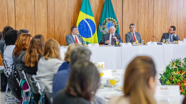 Presidente da República, Luiz Inácio Lula da Silva, durante café com jornalistas, 6 de abril de 2023 - Sputnik Brasil