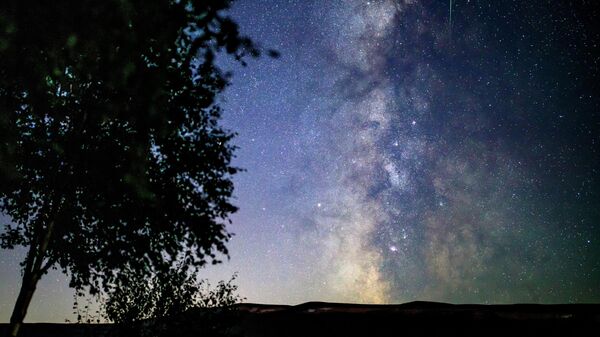 Céu estrelado na região de Krasnodar durante a chuva de meteoros das Perseidas. - Sputnik Brasil
