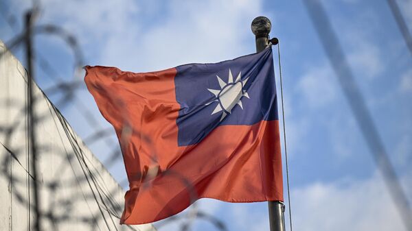 Bandeira de Taiwan na sua embaixada na Cidade de Guatemala, Guatemala, 27 de março de 2023 - Sputnik Brasil
