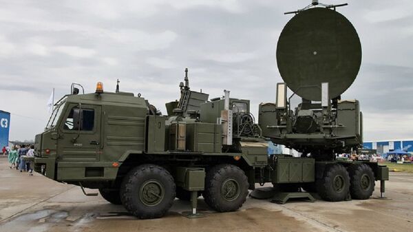 Russia's Krasukha-2 Electronic Warfare System deployed at a military expo.  - Sputnik Brasil