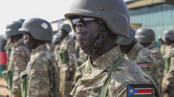 Soldados do Sudão do Sul - Sputnik Brasil