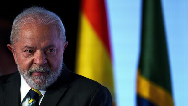 Presidente do Brasil, Luiz Inácio Lula da Silva durante visita à Espanha - Sputnik Brasil