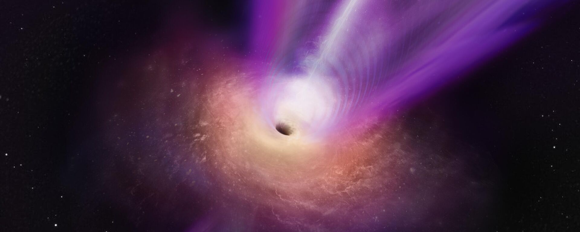 Representação artística do buraco negro na galáxia M87 e seu poderoso jato - Sputnik Brasil, 1920, 10.05.2023