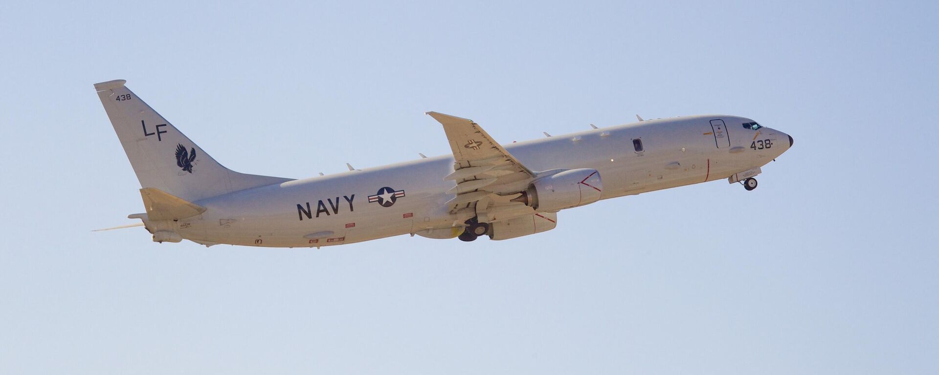 Avião Boeing P-8 Poseidon da Marinha dos EUA decola do Aeroporto Internacional de Perth, Perth, Austrália, 15 de abril de 2014 - Sputnik Brasil, 1920, 28.04.2023