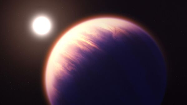 Representação artística de WASP-39b, um planeta de gás quente semelhante a WASP-131b - Sputnik Brasil