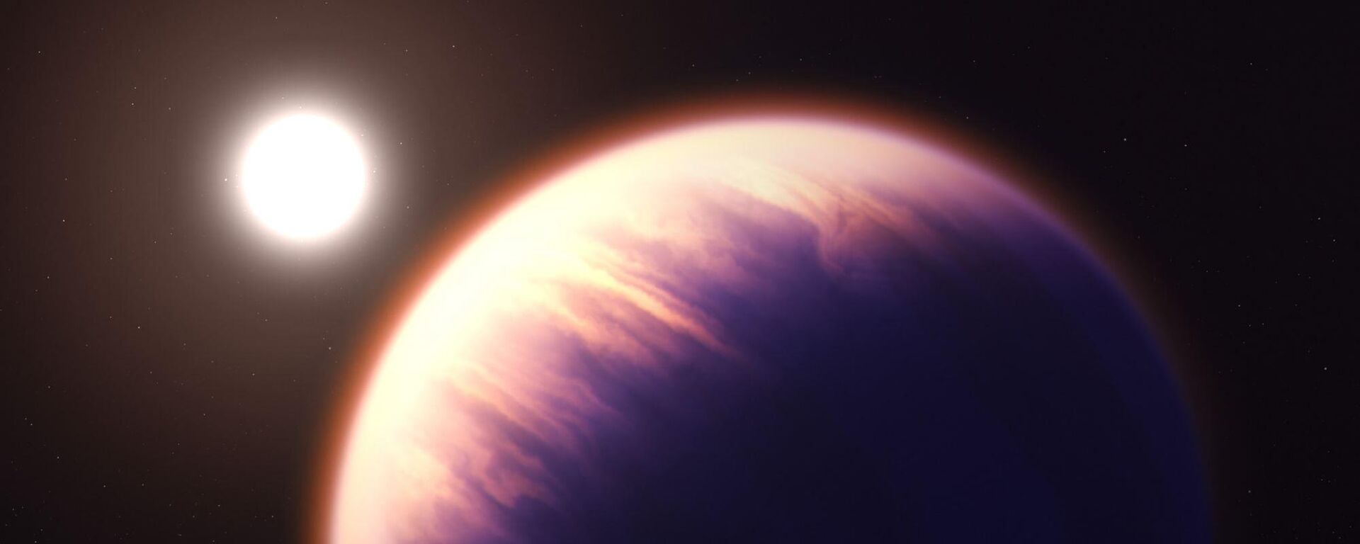 Representação artística de WASP-39b, um planeta de gás quente semelhante a WASP-131b - Sputnik Brasil, 1920, 01.05.2023