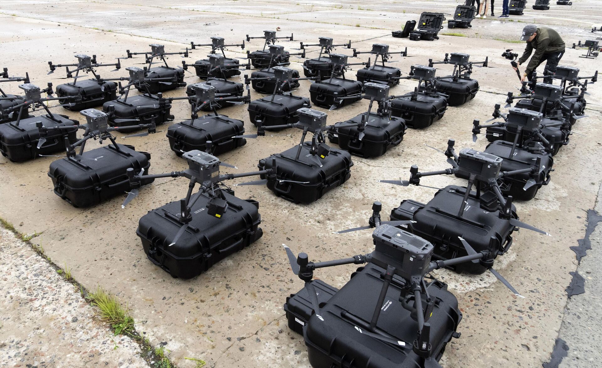 Drones Matrice estão prontos para serem entregues ao Exército ucraniano na região de Kiev, Ucrânia, 2 de agosto de 2022. - Sputnik Brasil, 1920, 06.06.2023