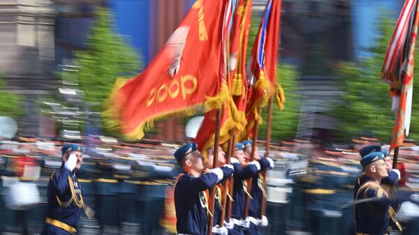 Militares durante a Parada da Vitória no 78º aniversário da Vitória na Grande Guerra pela Pátria, Moscou, 9 de maio de 2023 - Sputnik Brasil