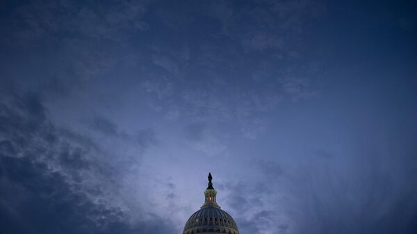 Capitol Hill durante sessão de discussão de legislação no Senado dos EUA em Washington, EUA, 19 de janeiro de 2022 - Sputnik Brasil