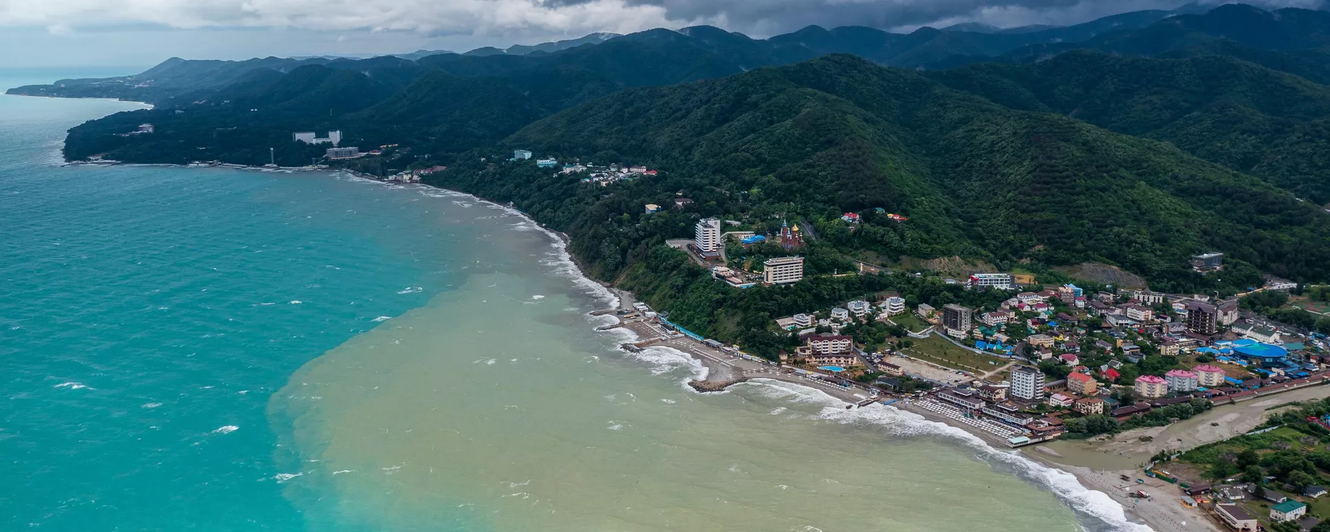 A costa do mar Negro na região de Tuapse, Rússia. - Sputnik Brasil, 1920, 12.05.2023