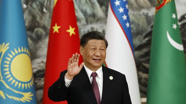 Presidente chinês, Xi Jinping, durante a Cúpula China-Ásia Central em Xian, em 19 de maio de 2023 - Sputnik Brasil