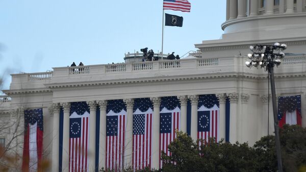 Edifício do Capitólio em Washington antes da tomada de posse do presidente eleito dos EUA. - Sputnik Brasil
