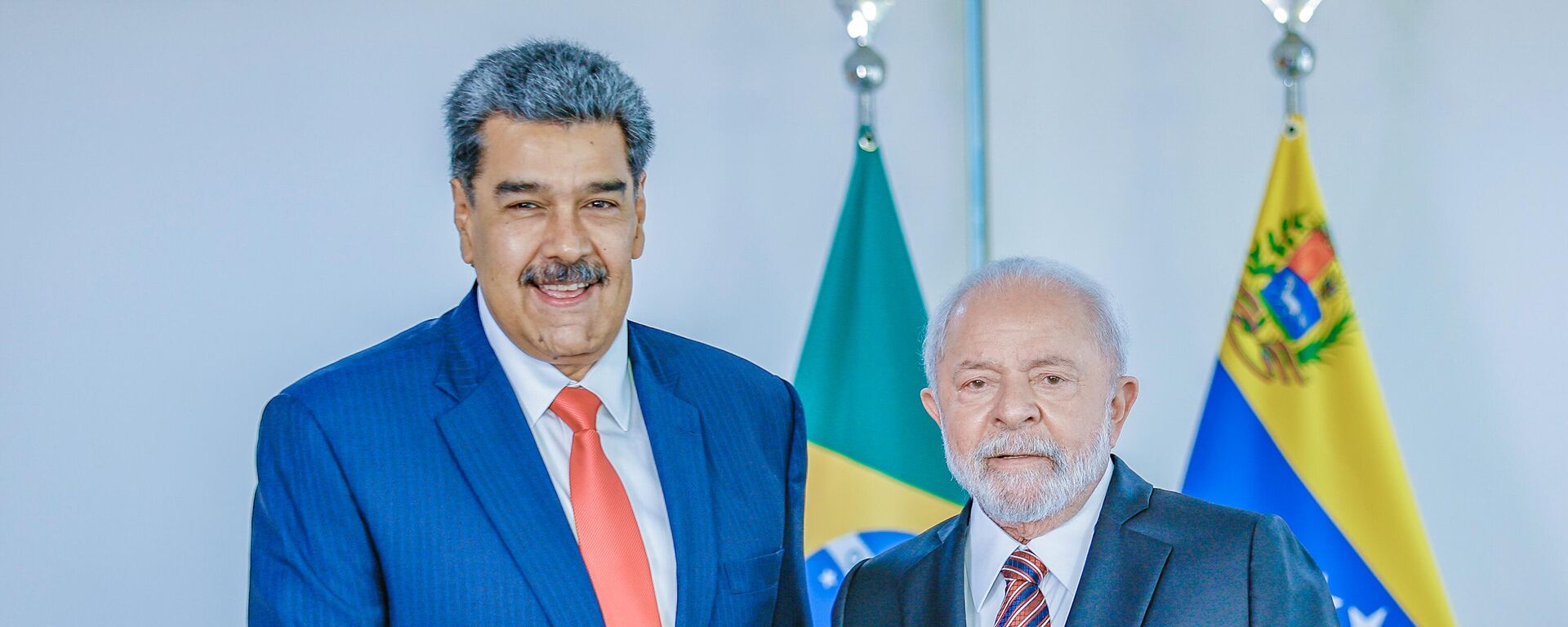 Presidente da República, Luiz Inácio Lula da Silva, durante Reunião privada com o Presidente da República Bolivariana da Venezuela, Nicolás Maduro, 29 de maio de 2023 - Sputnik Brasil, 1920, 30.05.2023