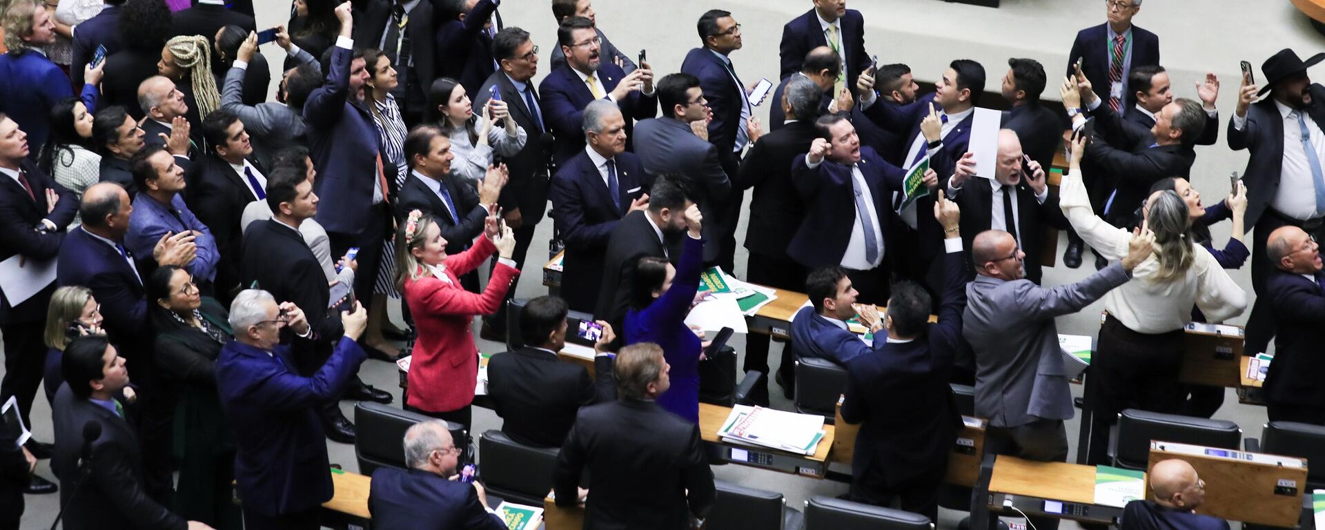 Votação do Marco temporal na câmara dos Deputados, Brasília (DF), 30 de maio de 2023 - Sputnik Brasil, 1920, 31.05.2023