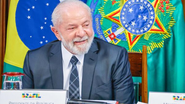 Presidente da República, Luiz Inácio Lula da Silva, durante reunião ministerial no Palácio do Planalto, Brasília, 15 de junho de 2023  - Sputnik Brasil