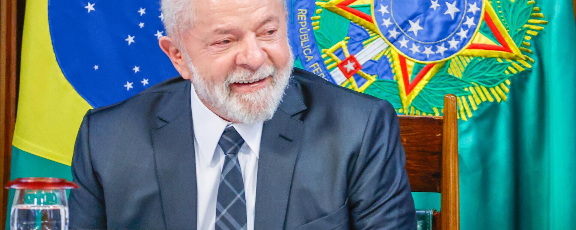 Presidente da República, Luiz Inácio Lula da Silva, durante reunião ministerial no Palácio do Planalto, Brasília, 15 de junho de 2023  - Sputnik Brasil, 1920, 30.06.2023